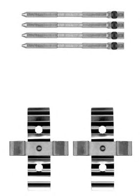 HELLA PAGID 8dz355205261 -  Комплектующие, колодки дискового тормоза